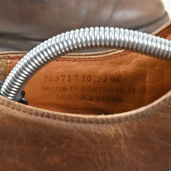 VTG Rockport Genuine Leather Vibram Sole Brown Oxfords US10 UK9.5 Made Portugal - Picture 10 of 16